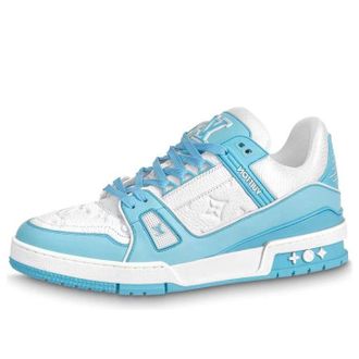 Louis Vuitton LV Trainer White Sky Blue 1AA6X0