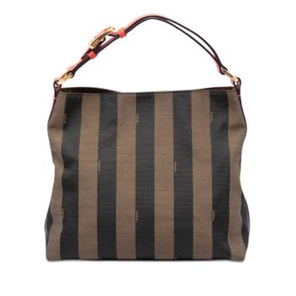 Fendi Pre-owned Fendi Pequin Canvas Shoulder Bag Ladies 8RI2CCCKZPXCVIR0