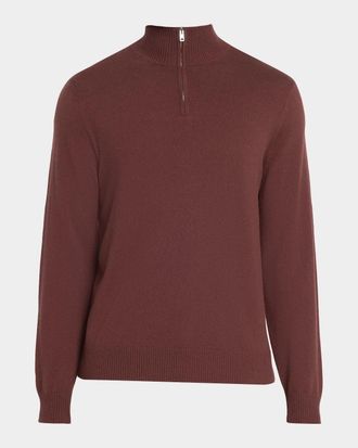 Theory Men & apos;s Hilles Cashmere Quarter-Zip Sweater