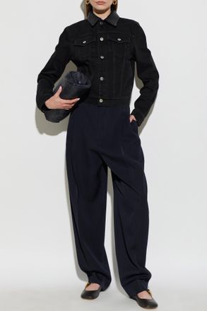 Bottega Veneta Denim Jacket, Womens, Black