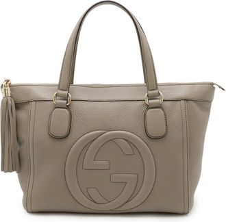 Gucci Soho Yellow Handbag Tote Bag (Pre-Owned)