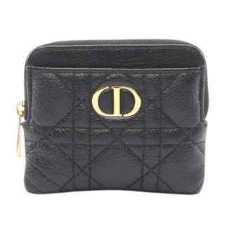 Dior Pre-owned Wallets, female, Black, Size: ONE SIZE Pre-owned Caro Lavender Leather Coin Case