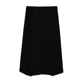 Issey Miyake Broeken, Heren, Zwart, M, Polyester, Cropped Broeken