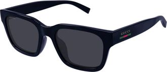 Gucci Mens Black Rectangular Sunglasses GG1857S 004