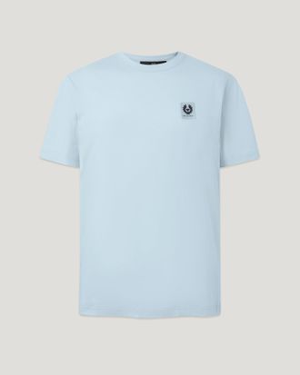 Belstaff T-shirt Mens Cotton Jersey Sky Blue Size 2XL