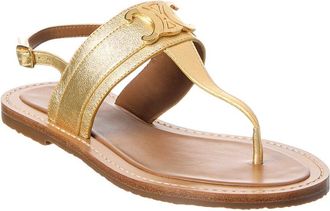Celine Celine Triomphe Leather Sandal