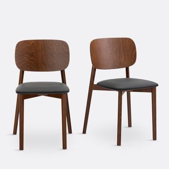 La Redoute Interieurs Set van 2 vintage stoelen, Peoni