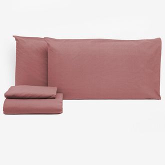 Creole Siena Double Bed Set - No Iron, Antique Pink