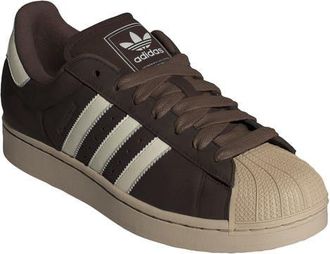 adidas Gender Inclusive Superstar II Sneaker in Coffee/Off White/Stone Khaki at Nordstrom, Size 10.5 Womens