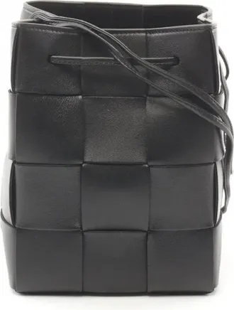 Bottega Veneta Borsa a secchiello Cassette piccola anni 2020 - Nero