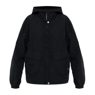 Kenzo Light Jackets, female, Black, Size: XS Lightweight Hooded Jacket