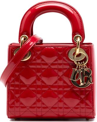 Dior Pre-owned Dior Mini Patent Cannage Lady Dior Ladies 2C1QZCWNOQWJPB14