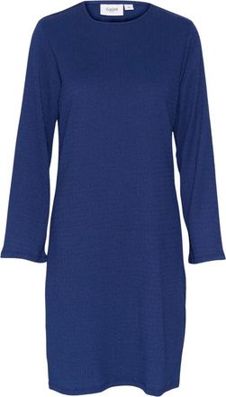 Saint Tropez Mila SZ Rollneck Jurk - Dames - Kleedjes - Blauw - L - Kleedjes