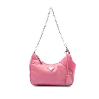 Prada Pre-owned Vintage Nylon Satchel - Dames - Vintage Schoudertas - Roze - ONE Size - Nylon - Vintage