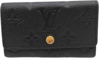 Louis Vuitton Pre-owned Accessories, female, Black, Size: ONE SIZE Pre-owned Monogram Empreinte Keycase