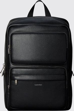 Calvin Klein Zaino in poliuretano con logo lettering e tasca per laptop