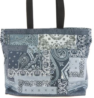Etro Blue Cotton Tote Bag (Pre-Owned)