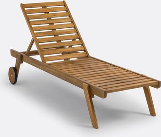 La Redoute Interieurs Ligbed voor kinderen in acacia, Aksel