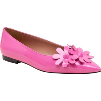 Linea Paolo Narcisus Pointed Toe Flat in Magenta Patent at Nordstrom Rack, Size 5.5