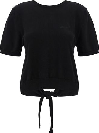 Ganni Black Bare Back Sweater