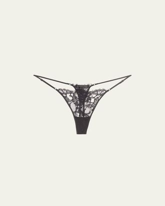 Kiki De Montparnasse Camille Scalloped Lace G-String