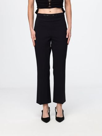 Elisabetta Franchi Pantaloni cropped in cr&ecirc;pe con vestibilit&agrave; slim fit