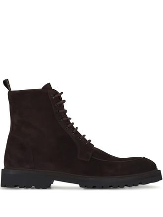 Aquatalia lace-up hiking boots - men - Calf Suede/Calf Leather/Rubber - 12 - Brown