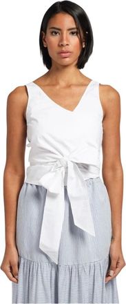 Department Five Top met schouderriem van breedte - Dames - Tops zonder mouwen - Wit - M - Tops