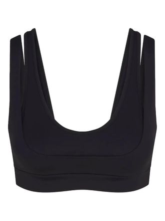 SKIMS double-strap scoop bra - Black