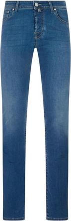 Jacob Cohen Nick Slim Jeans - Heren - Slim Fit Jeans - Blauw - W35 - Katoen - Jeans