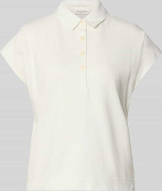 Marc O'Polo Loose Fit Poloshirt aus reiner Baumwolle in Hellgrau, Gr&ouml;&szlig;e XXL