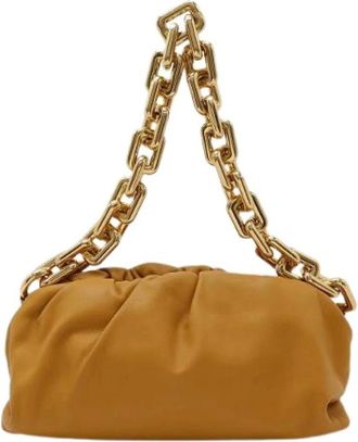Bottega Veneta Pre-owned Shoulder Bags, female, Brown, Size: ONE SIZE Pre-owned Leather Shoulder Bag