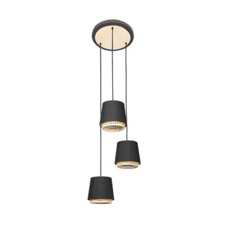 Lindby L&aacute;mpara Colgante ananya En Negro De Metal - Lindby