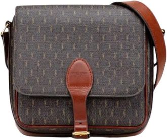 Saint Laurent Pre-owned Cross Body Bags, female, Brown, Size: ONE SIZE Pre-owned Vintage Cross Body Bag