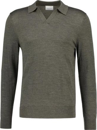 Profuomo Ppxj30030F V-hals Gebreid - Heren - Truien - Groen - Maat: M