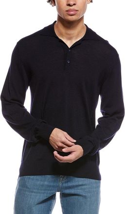 Eton Fine Knit Wool Polo Shirt
