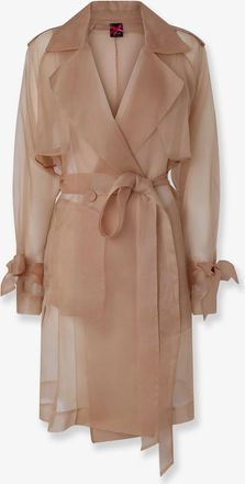 Pinko Trench Cocco in organza di seta - PINKO - gender_Woman