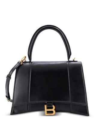 Balenciaga Hourglass Top Handle Bag Leather Medium satchel - Nero