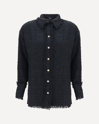 Balmain Tweed Shirt Female 38