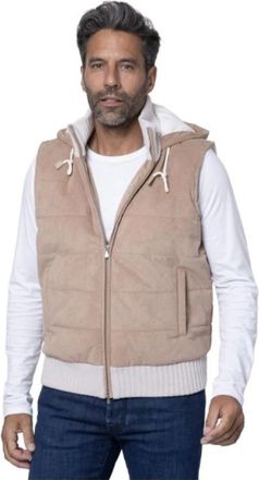 Gran Sasso Mouwloze Camel Blouson Jas - Heren - Bodywarmers - Bruin - L - Wol - Jassen