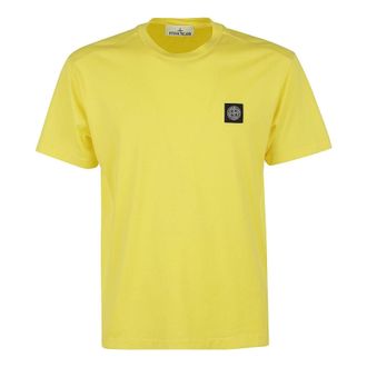 Stone Island Patch T-shirt Yellow 101524113-V0030
