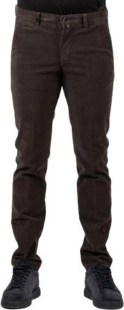 BRIGLIA 1949 Slim-fit Broeken - Heren - Slim Fit Broeken - Bruin - M - Leer - Broeken