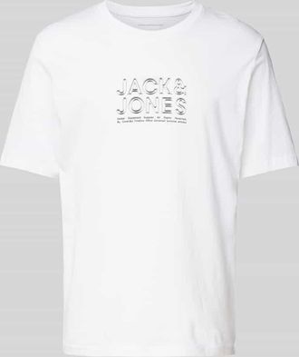 Jack & Jones Jack & Jones T-Shirt mit Label-Print Modell CODYNAMIC in Weiss, Größe XXL