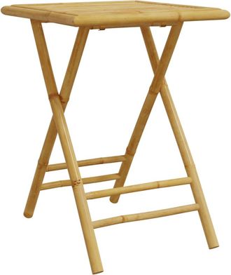 vidaXL Mesa Plegable De Jard&iacute;n De Bamb&uacute; 55x55x75 Cm Vidaxl
