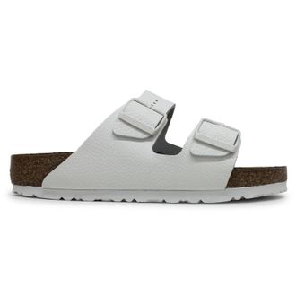 Birkenstock Arizona BS Natural Leather Unisex Comfort Sandals - White Brown - Size:UK 4.5