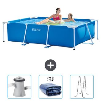 Intex Piscina Con Estructura Rectangular - 220x150x60 Cm - 6-piezas Scb83