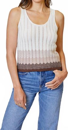 Design History Sweater Tank - Linen Cbo In Ombr&eacute;