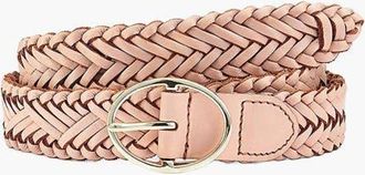 Lascana Woven Leather Belt in Rose at Nordstrom, Size Medium