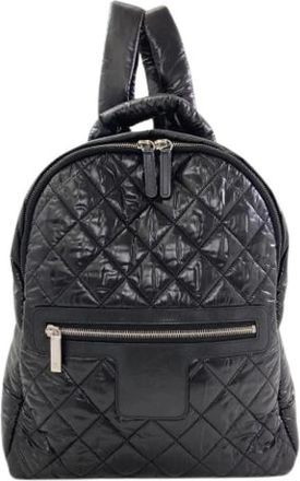 Chanel Pre-owned Backpack - Dames - Vintage Rugzakken - Zwart - ONE Size - Nylon - Vintage