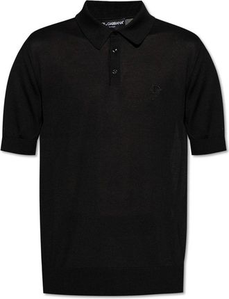 Dolce & Gabbana Logo Embroidered Polo Shirt